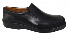 VERY COMFORTABLE MEN'S LEATHER SHOE WITH ELASTIC.