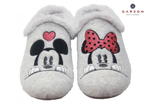Garzon. Zapatilla Casa Invierno Mujer "Mickey & Minnie".