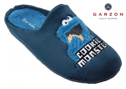 Garzon. House slippers, Comfort Insole "Cookie Monster" 39-49.